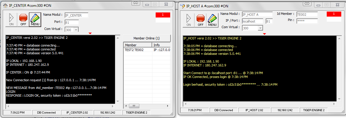 Update IP Host dan IP Center  versi 2.02